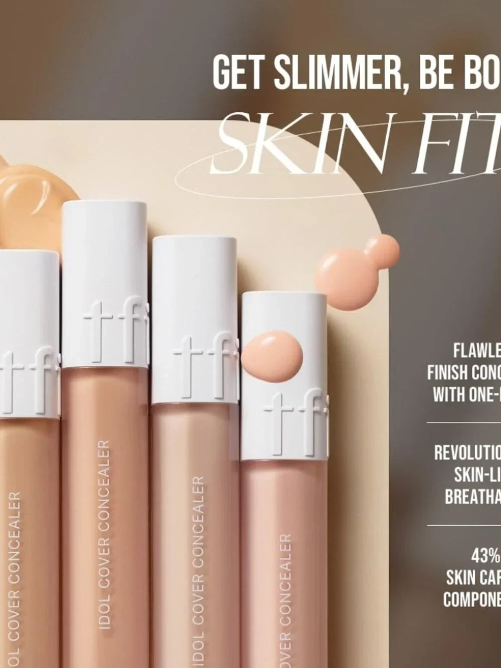 New Brightening Concealer P03 Tone Up Beige Full Coverage Hydrating Cream Makeup